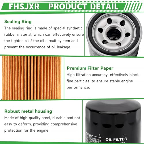 Image of Oil Filter Compatible with Arctic Cat 400 350 500 450 550 650 700 1000 H1 TRV TBX Alterra Prowler Wildcat Aprilia RSV4 Tuono V4 660 Kymco MXU UXV 450I Replace 0436-146(2 PCS)