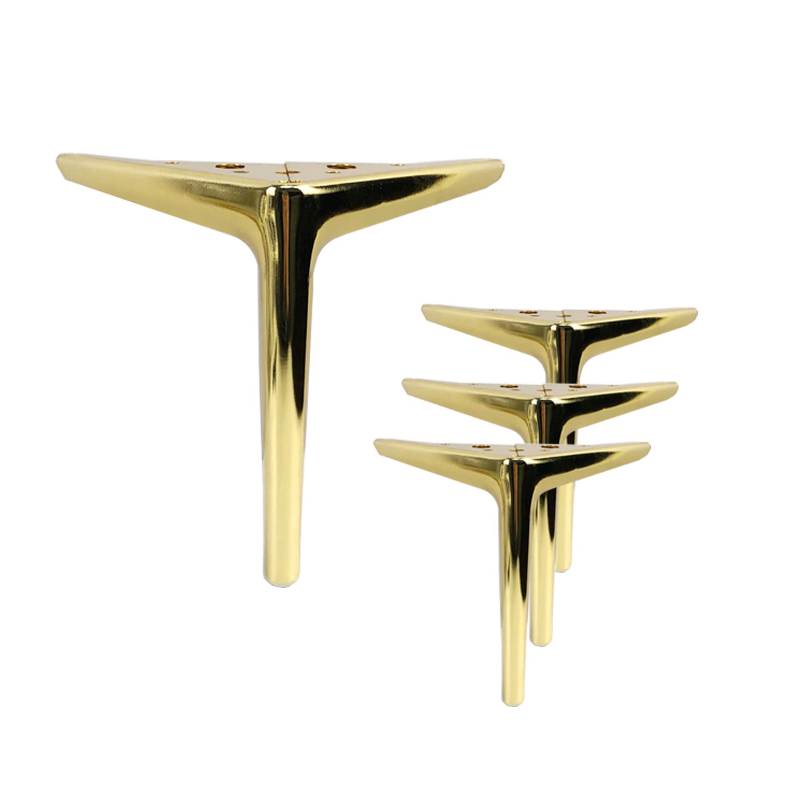 KFGISD, 4 Pack Triangle,Dresser Legs,Weight Bearing: 800kg,for Any DIY Project ，Metal Furniture Legs