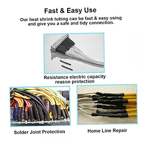 Krimpkast Kit Dual Wall Adhesive Electric Isolation Tube Diverse sleeving Wrap Cable 130pcs - Image 5