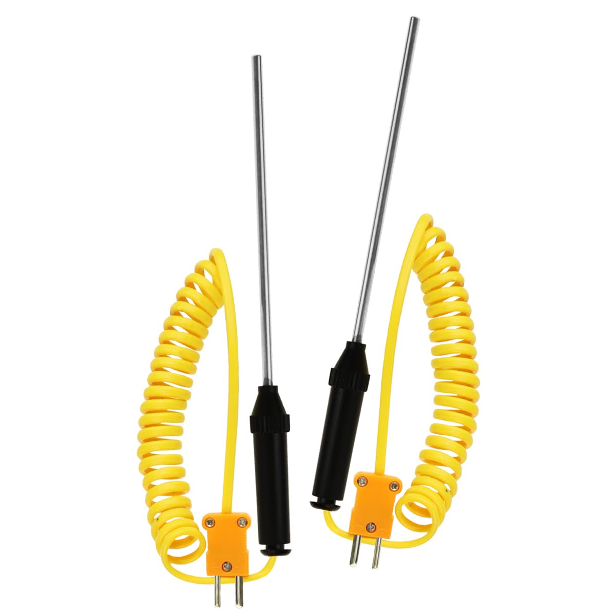 Termometro Digitale Tipo K Termocoppia Doppio Canale 4 Sonde Cablate Acciaio Inossidabile -50~1300°C Tester Portatile