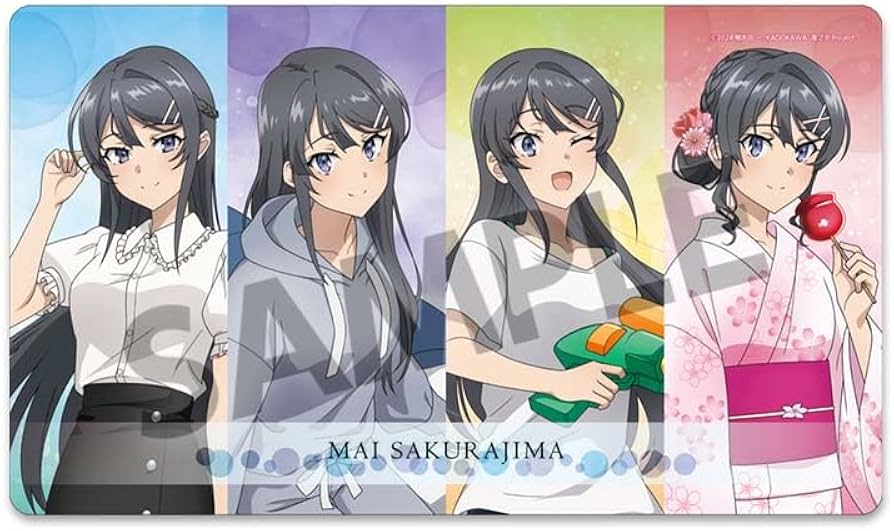 青ブタ 桜島麻衣 ラバープレイマット ほぼ未使用 Amazon.co.jp: 青春ブタ野郎シリーズ 描き下ろしラバーマット 桜島麻衣