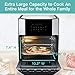 West Bend AFWB12BK13 Electric Air Fryer Oven, Countertop Air Fryer Rotisserie Combo with 10 Digital Quick Menu Presets, 1700 W, 12.6 Qt, Black