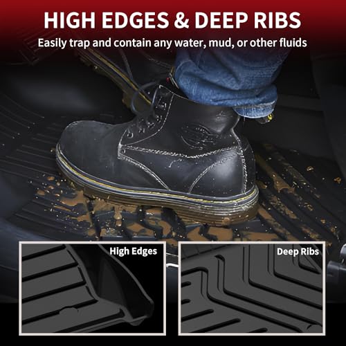 Image of LASFIT Floor Mats Fit for 2015-2021 Lexus NX200t NX300 NX300h, Black