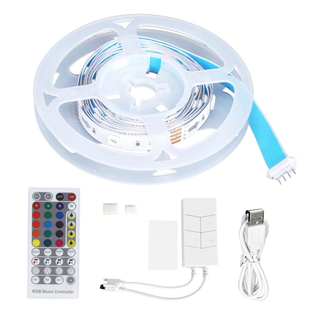 Finlon Home 2M Strip Lights with Music Sync and App - Decorative Ambient Lighting for TV and More