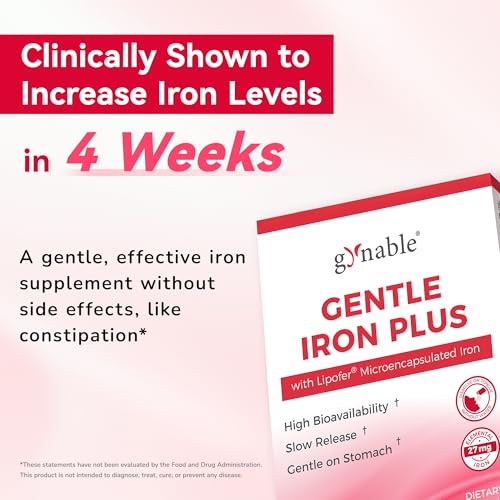 Image of Gentle Iron Supplement for Women Anemia, 60 Sticks (27mg Iron)