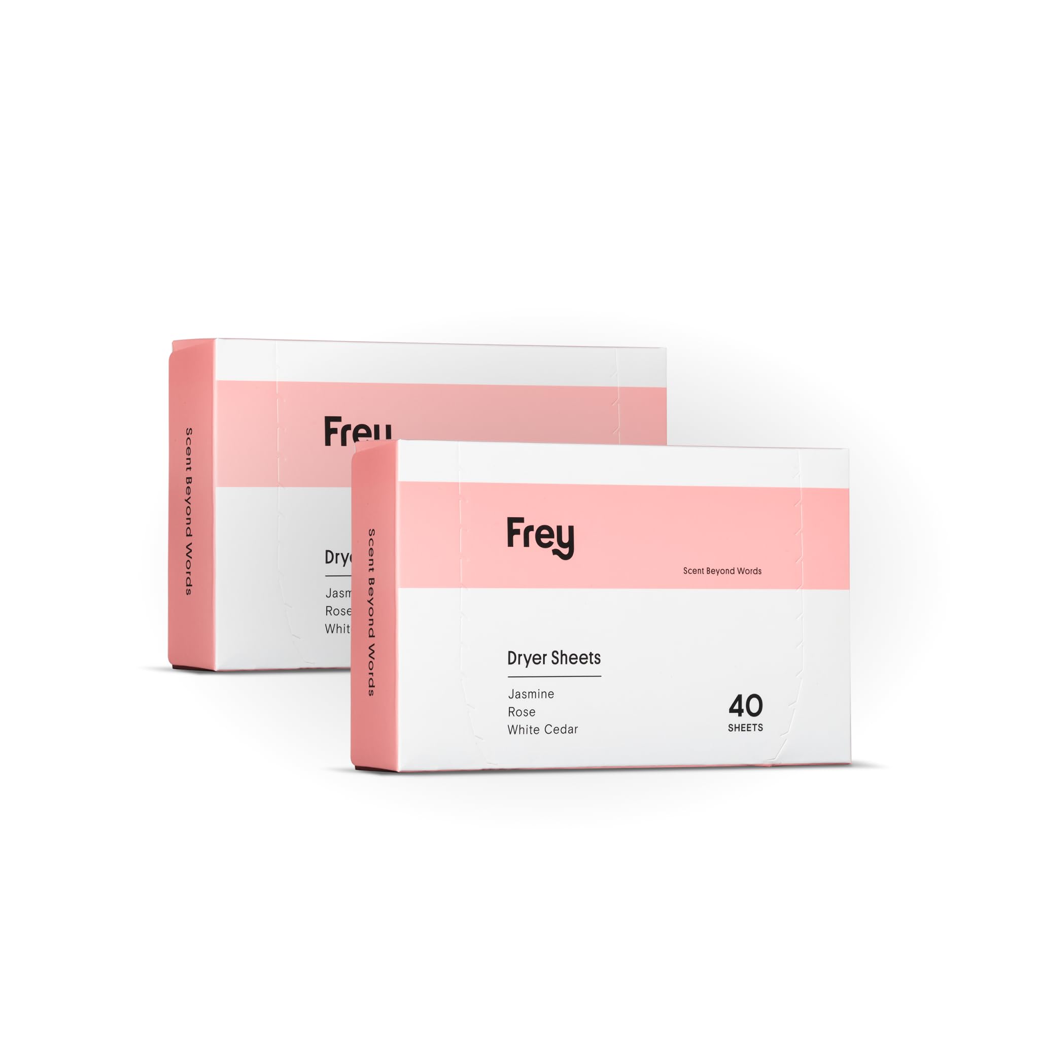 - FREY Naturally Scented Dryer Sheets - Fabric Softener for Soft, Fresh & Clean Clothes (2-pack, Jasmine Rose)
