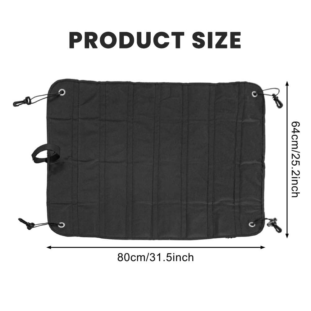 Munsesi Universal Car Boot Protector Mat, 31 x 25 Inch Foldable Bumper Protector - Image 2