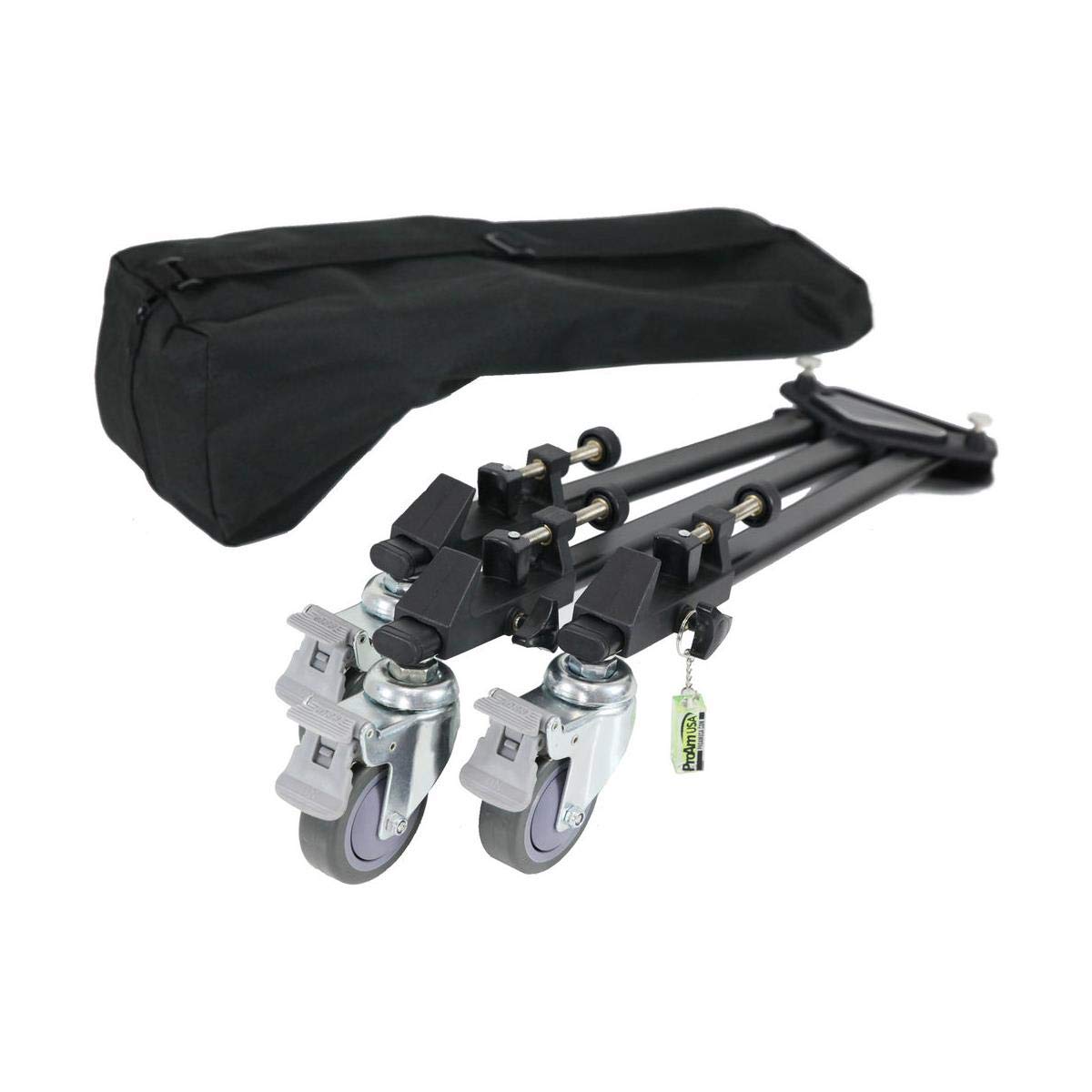 ProAm USAPro Dolly Professional Tripod Dolly for Photo and Video Cameras