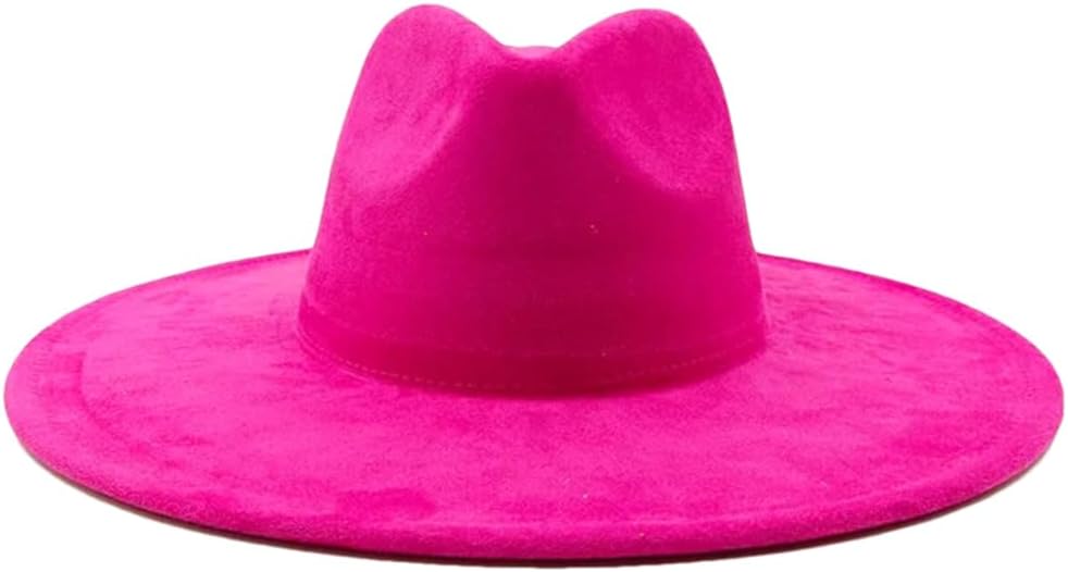 Fedoras Hat Brim Feather Accessories Wide Brim Jazz Hat Men and Women Panama Hat Sombrero 23 M55-58cm