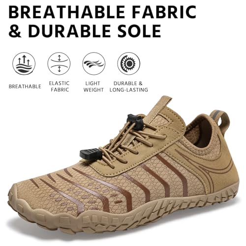 Image of EWUHA Barefoot Shoes Womens Mens Footwear for Walking Hiking with Wide Toe Box,Healthy & Non-Slip,Breathable Barefoot Vitality Water Shoes for Beach Pool Swim Outdoor (Unisex)