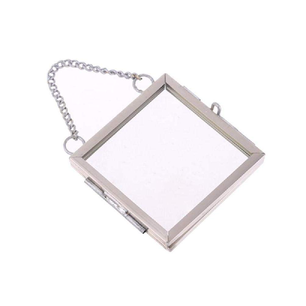 Congchuaty DIY Hanging Glass Metal Photo Picture Frame Flower Plant Specimen Display Decor Home Decoration Photo Frame 8x10