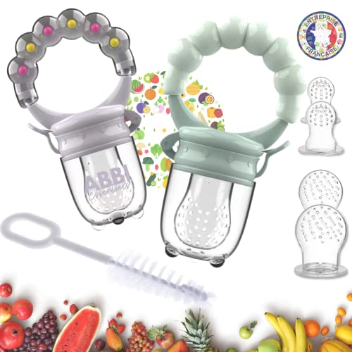Tétine Sucette de Grignoteuse Anneau d'Alimentation Fruits en Silicone