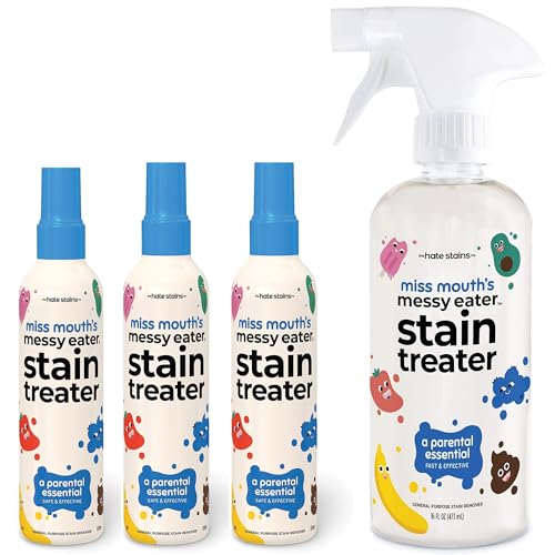 Image of Miss Mouth's Messy Eater Stain Treater - 3 Pack Stain Remover Spray and 16oz Bottle