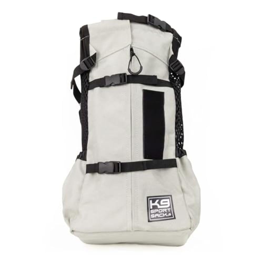 K9 Sport Sack Air 2 - Small, Light Grey - Ideal for Dogs with 13-16” Back Length - Durable, Breathable Backpack-Style Carrier - Perfect for Walks, Short Hikes & Public Transportation