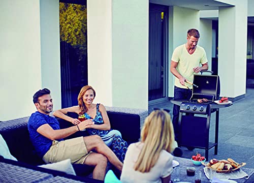 Miniatura 2 de Enders San Diego 8116633 - Barbacoa De Gas Para Camping, 3 Quemadores, Parrilla De Gas Para Exterior, Tapa Con Termómetro, Barbacoa Pequeña Para Balcón O Jardín, Parrilla De Acero Inoxidable, 30 Mbar