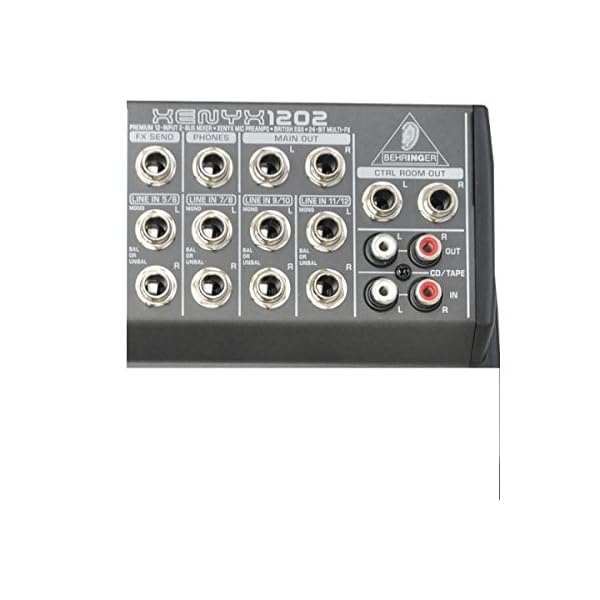 Behringer Xenyx 1202 Mixer, Black Audio Mixer