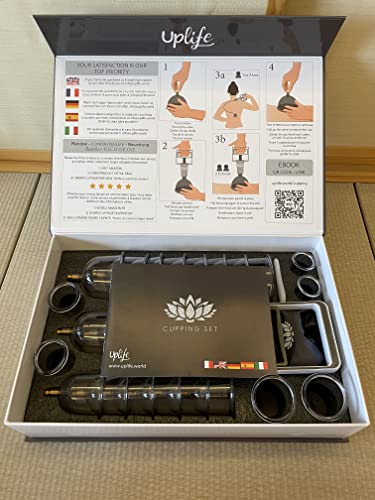 Uplife Schröpfgläser mit Vakuumpumpe (24 Stück) + 2 Jade Gua Sha Steinen + 2 Mikrofasertüchern | Deutsche Bedienungsanleitung |schröpfgläser silikon Cupping Schröpfen - Image 3