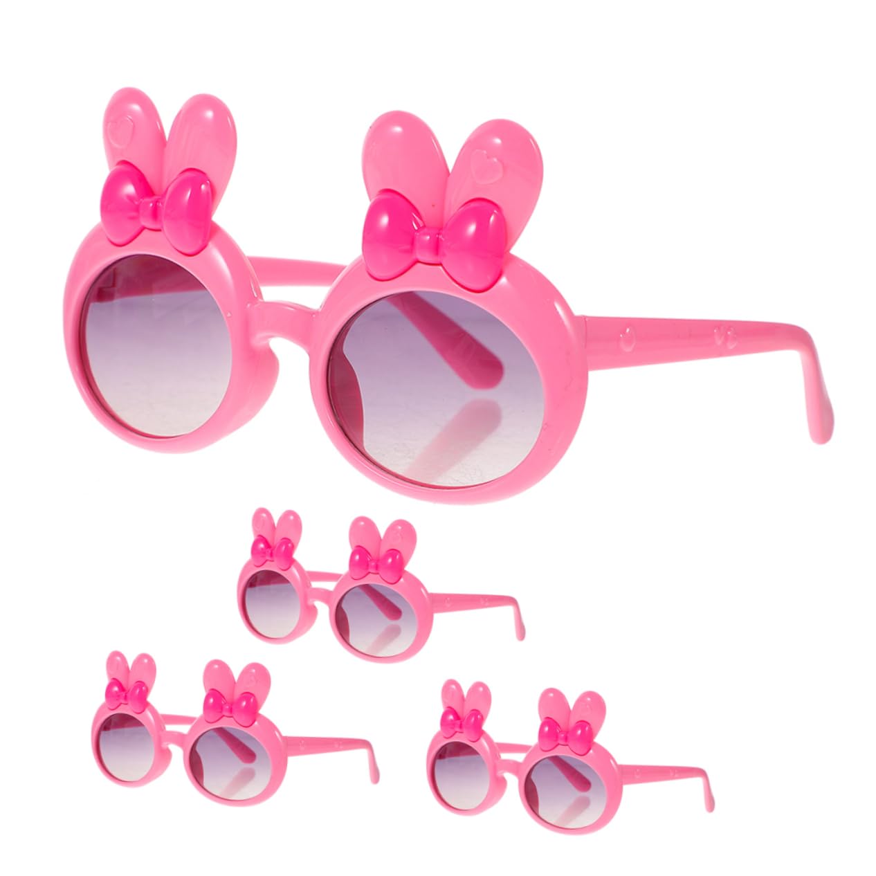 Milisten Cute Rabbit Design Boys and Girls Sunglasses Pcs Sun Glasses for Boys and Girls Beach Party Favors Plastic Lightweight Funny
