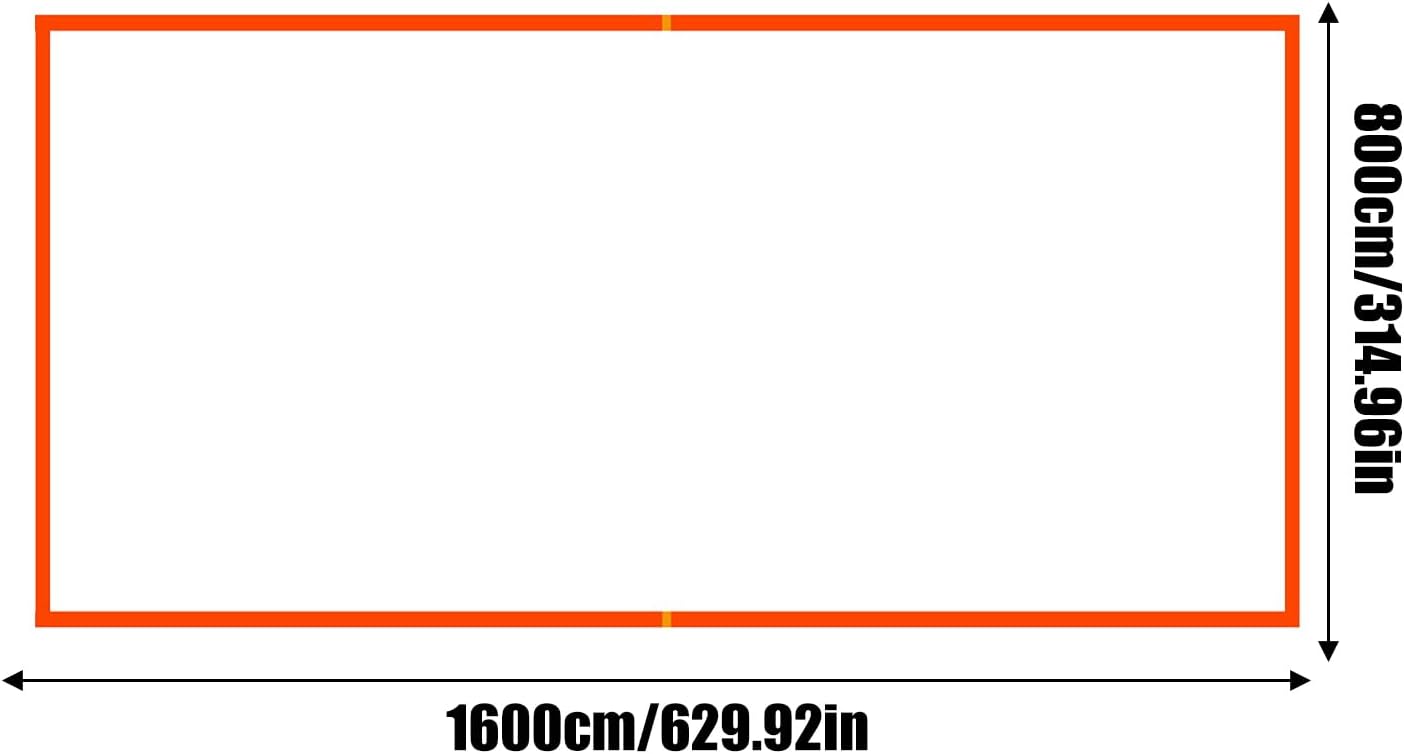 砂用ビーチバレーボールライン - 公式コートサイズ寸法 (26.3インチ x 52.6フィート)、ポータブル2インチの境界線セット