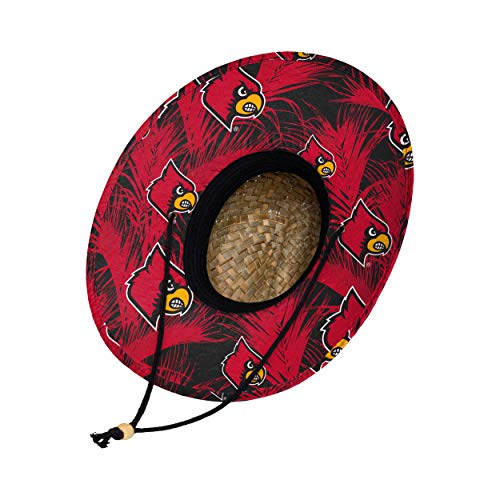 Image of FOCO Men's NCAA College Team Logo Floral Straw Sun Hat