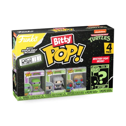 Funko Bitty POP! Teenage Mutant Ninja Turtles, Donatello,Shredder,Baxter Stockman and A Surprise Mystery Mini Figure - Image 2