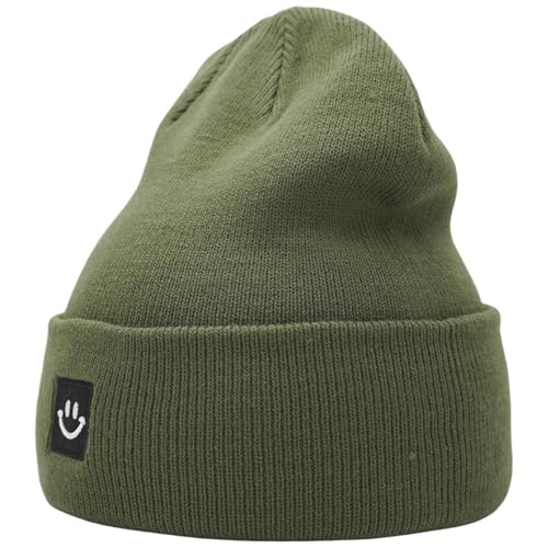 Image of 55cube Knit Beanie Hat Cuffed Plain Skull Cap for Men Women