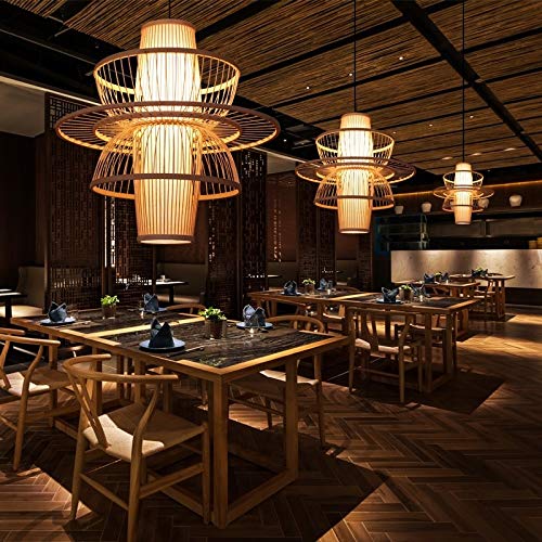 Fine Asianliving Bambus Hngelampe Pendelleuchte Handgefertigt - Nicole  D60xH56cm Bambus Lampe Beleuchtung Bambus Lampenschirm Geflochten Lampe  Belechtung Rotan : Amazon.de: Beleuchtung