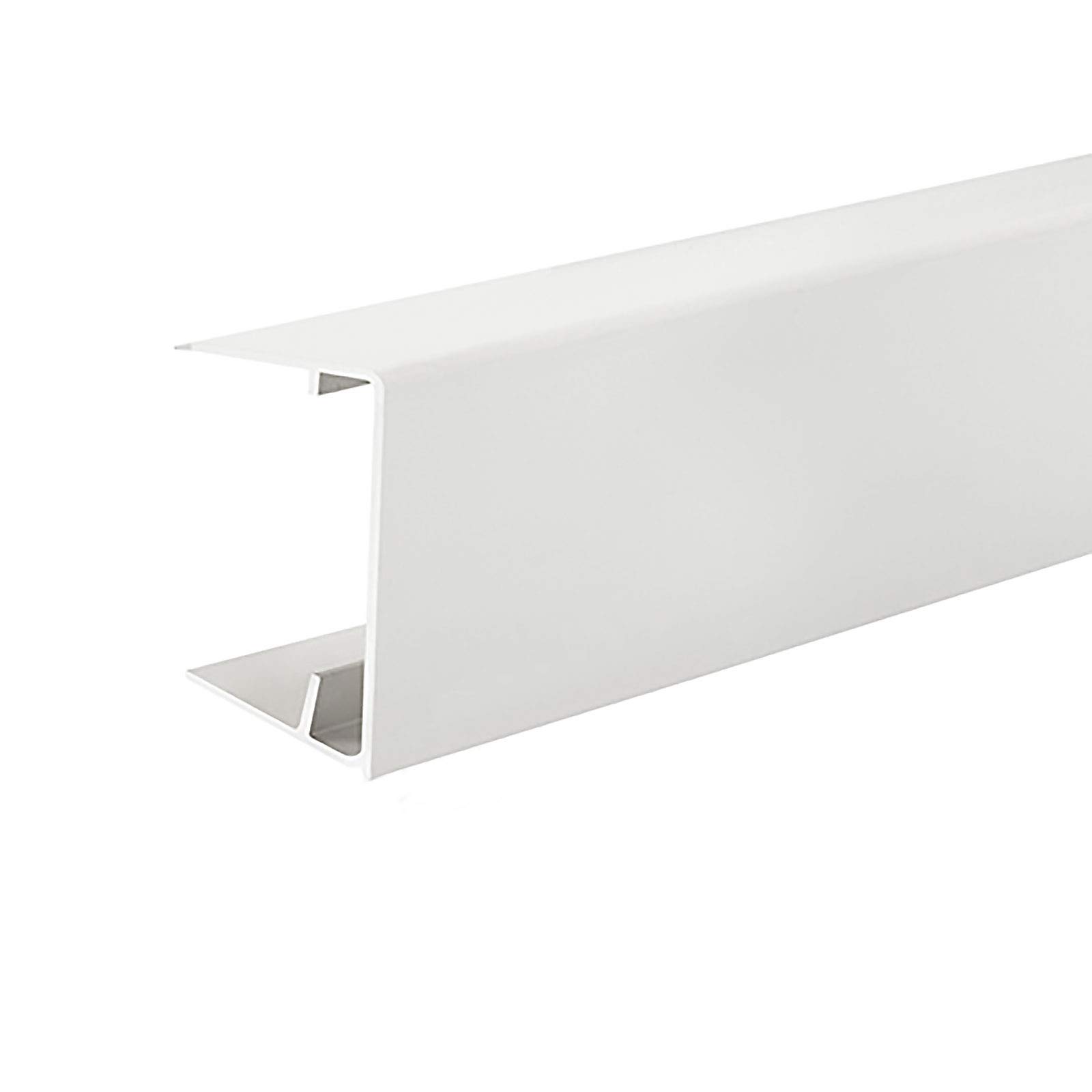 Truly Pvc Limited White 35Mm Snapa Polycarbonate End Closure Roof Sheet U-Profile Drip End Trim - 2.1M,