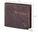 Bifold Wallet for Men's Real Genuine Slim Leather RFID Blocking 2 ID Windows Stylish Travel Gift Box (CRAZY HORSE, COGNAC)