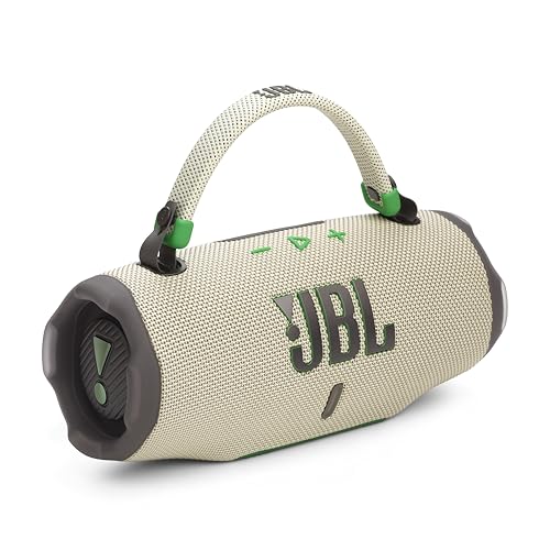 Image of JBL Charge 6 - Portable Waterproof & Drop-Proof Bluetooth Speaker, Bold Pro Sound with AI Sound Boost, 28Hrs of Playtime, Built-in powerbank & Comes with a Sturdy /Removable Carrying Strap (Sand)