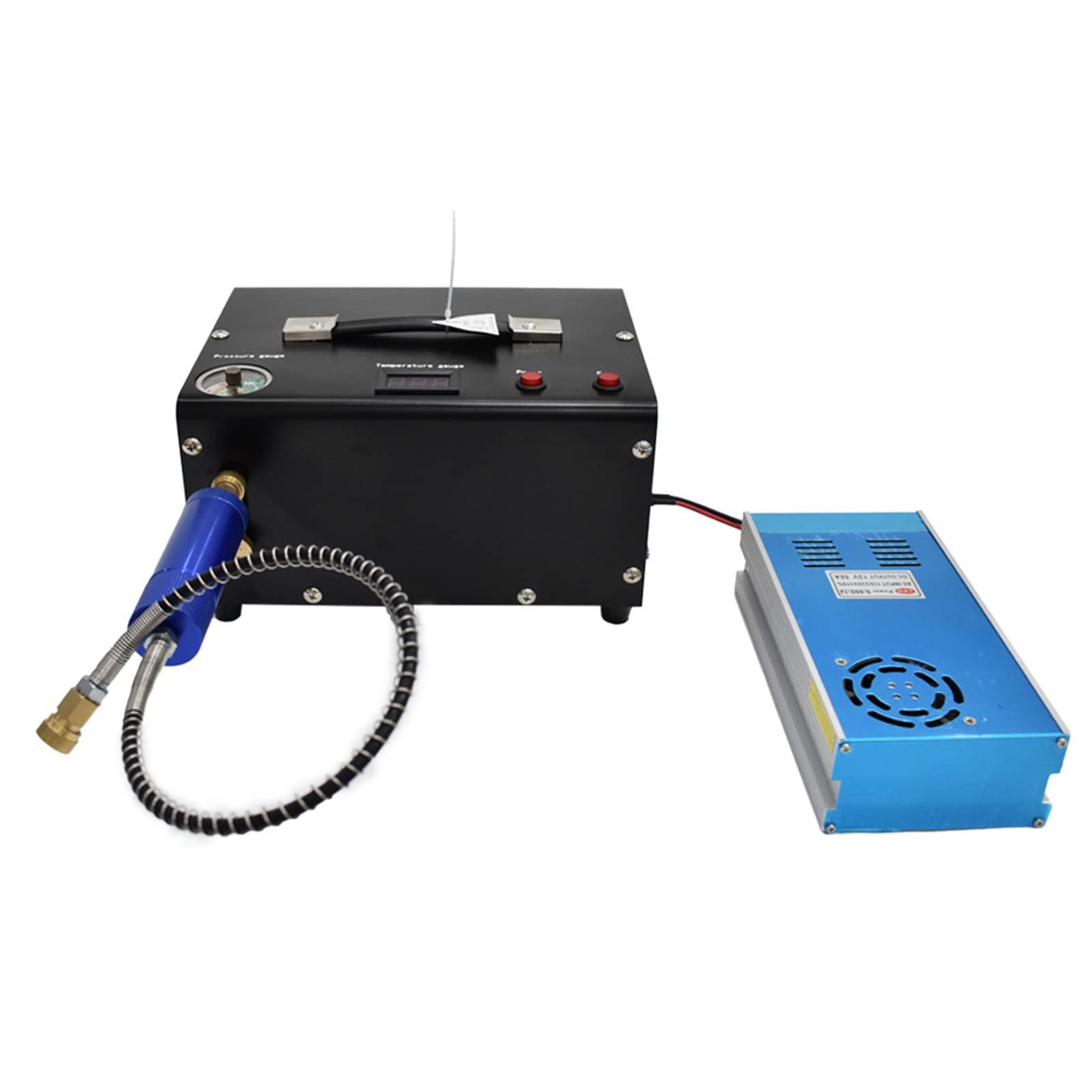 Compresor de Aire portátil 12V PCP de 4500Psi 300Bar 30Mpa, Bomba de Alta presión para Pistolas de Aire, inflador neumático (110V, versión de presión Ajustada)