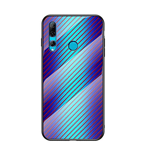Jiajihua Funda Compatible con Huawei P Smart Z 4G / Enjoy 10 Plus 4G / Y9 Prime (2019) Funda para teléfono【Panel de PC + Cristal Templado + Silicona TPU】 3 en 1 a Prueba de Golpes Blue