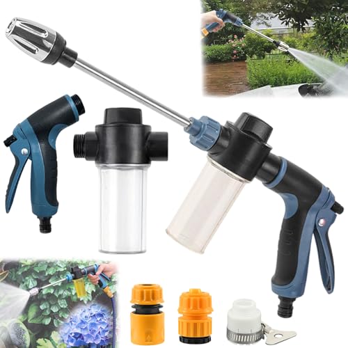 Pistolet Haute Pression Power Jet, Power Jet pour Tuyau D'arrosage, Pistolet Nettoyeur Haute Pression, Pulvérisateur de Pistolet à Eau Haute Pression, Pour Lavage de...