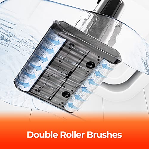 Uwant X100 Cordless Wet Dry Vacuum Cleaner With Double Roller Brush 44Min Long Run Time Mop For Hard Floors, Smart To Clean Tough Dirt And Pet Hair #TOP4