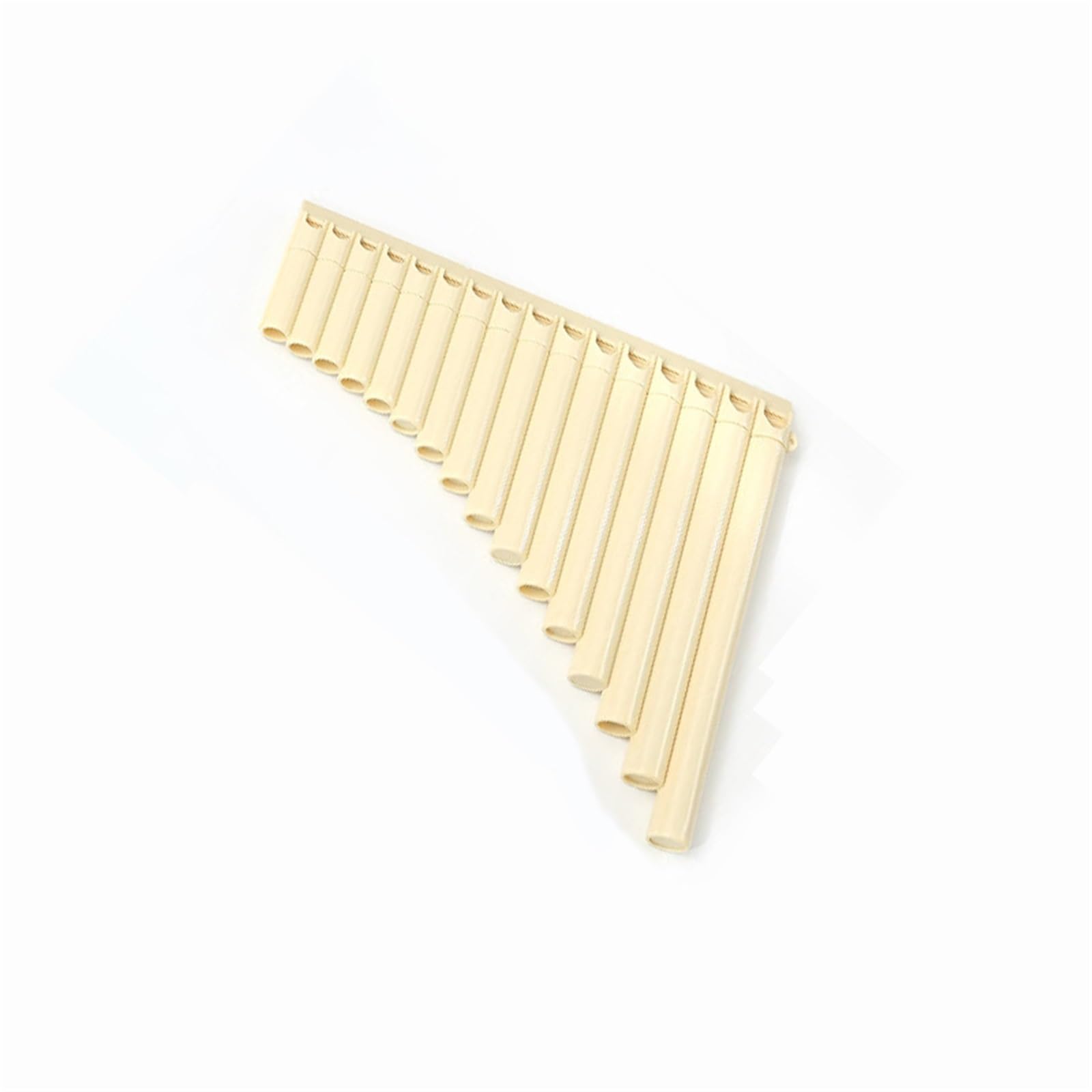 Flauta De Pan 16 Tubos En Clave C. Instrumento Para Principiantes Y Profesionales Flauta Pan(Beige)