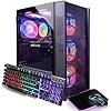 STGAubron Computadora de escritorio para videojuegos, GeForce RTX 3060 12G, Intel Core i7 hasta 3.9G, 32G RAM, 1T SSD, WiFi 6, BT 5.0, ventilador RGB x6, Windows 11 Home