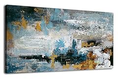 Blue Grey Abstract Ocean