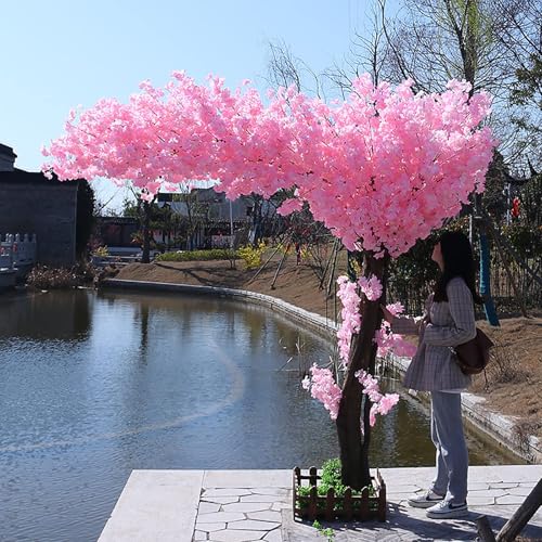 Cerisier artificiel grand arbre floral rose 1,8m de fête et restaurant