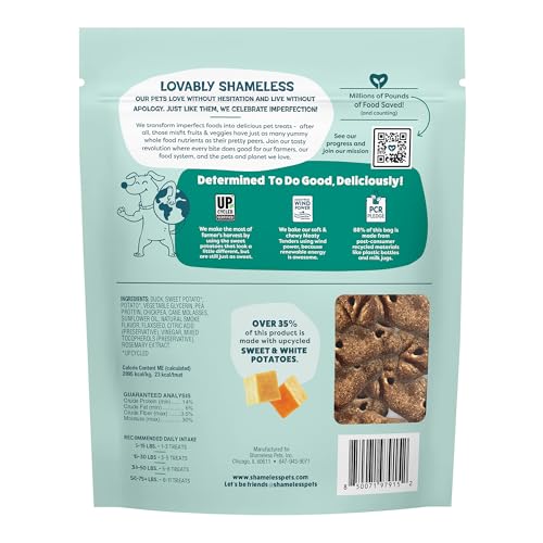 Image of Shameless Pets Soft & Chewy Dog Treats, Lucky Ducky Meaty Tenders, 1.5lb - Real Duck is 1st Ingredient - Grain Free, No Corn or Soy - Digestive Support - for Small, Medium & Large Dogs