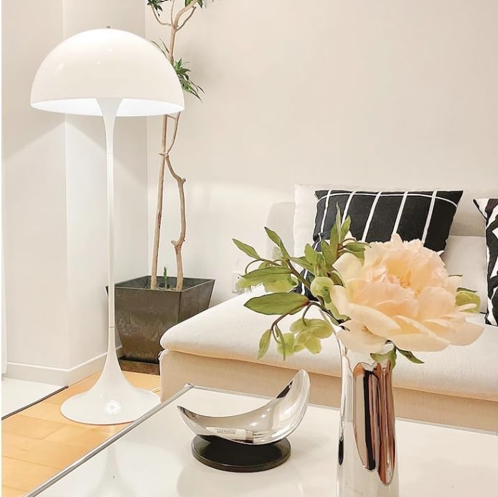 Lámparas de pie para sala de estar modernas con interruptor de pie cómodo 2