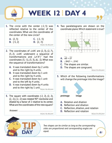 8th Grade Common Core Math: Daily Practice Workbook | 1000+ Practice Questions and Video Explanations | Argo Brothers (Next Generation Learning Standards Aligned (NGSS)) - Image 3