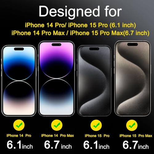 Image of Ferilinso Camera Lens Protector for iPhone 14 Pro Max /15 Pro Max /14 15 Pro