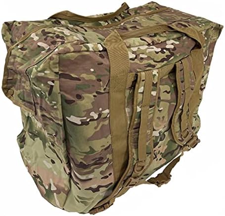 Multicam Aviator Bag – New Multicam Backpack w/Large Nylon Coil Zippers – Fine Quality Tactical Gun Range Bag w/Web Handles & Storm Flap - Outdoor Backpack for Camping, Hiking & More