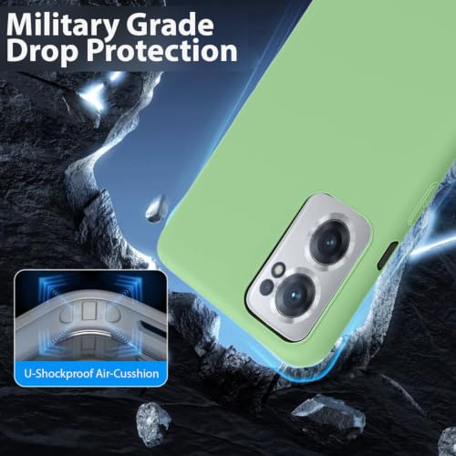 Image of LIRAMARK Liquid Silicone Soft Back Cover Case for OnePlus Nord CE 2 5G / 1+Nord CE 2 5G (Mint Green)
