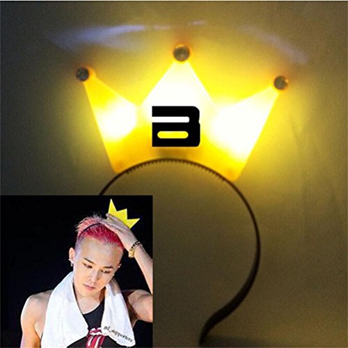 KPOP Goods Bigbang/GD Crown Head Hair Band Glow Hoop Big Bang Hairband Light