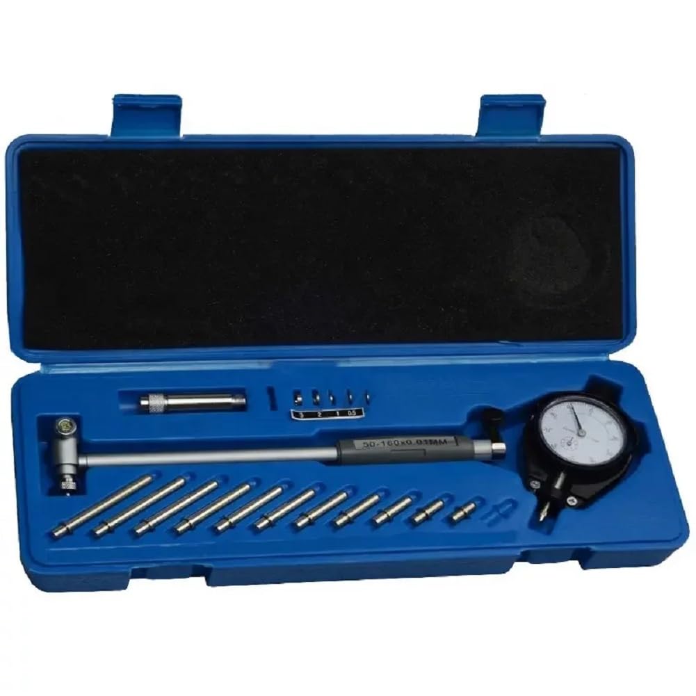 Conjunto de Medición de Diámetro Interno, Calibrador de Cilindro Profesional de 50-160 mm