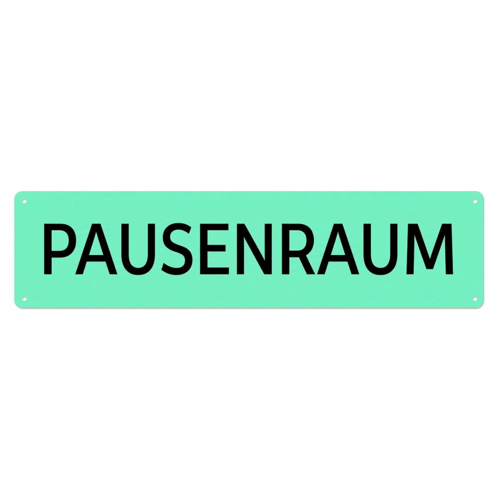 Pausenraum Break Room Staff Metal Tin Sign