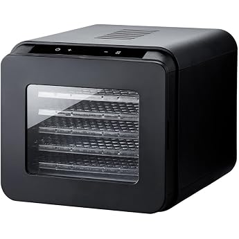 simplus Food Dryer 6 Tier Dehydrator Food Drying Snacks Dry Food Fruit Black