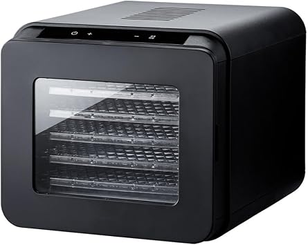 simplus Food Dryer 6 Tier Dehydrator Food Drying Snacks Dry Food Fruit Black