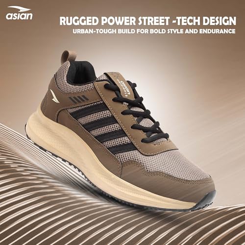 Image of ASIAN Men BOSS-02 Running and Casual Wear Running Shoes with Laces, Lightweight and Comfortable Shoes for Men & Boys, Ideal for Sports, Gym, Walking, and Daily Use